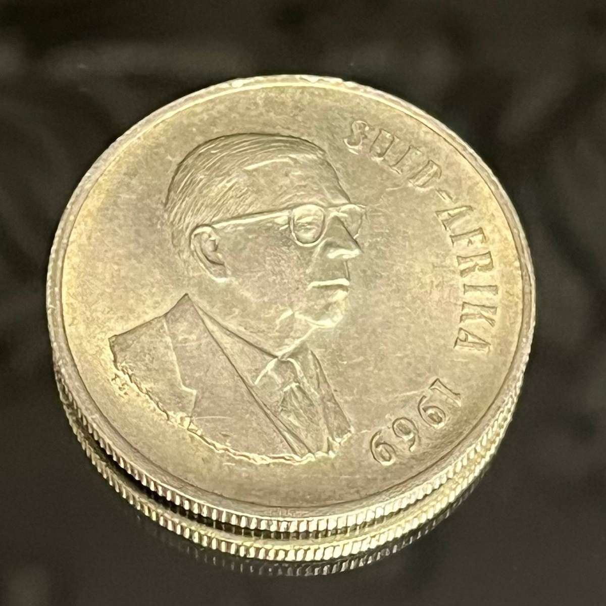 1969 South Africa 1 Rand  80% Silver