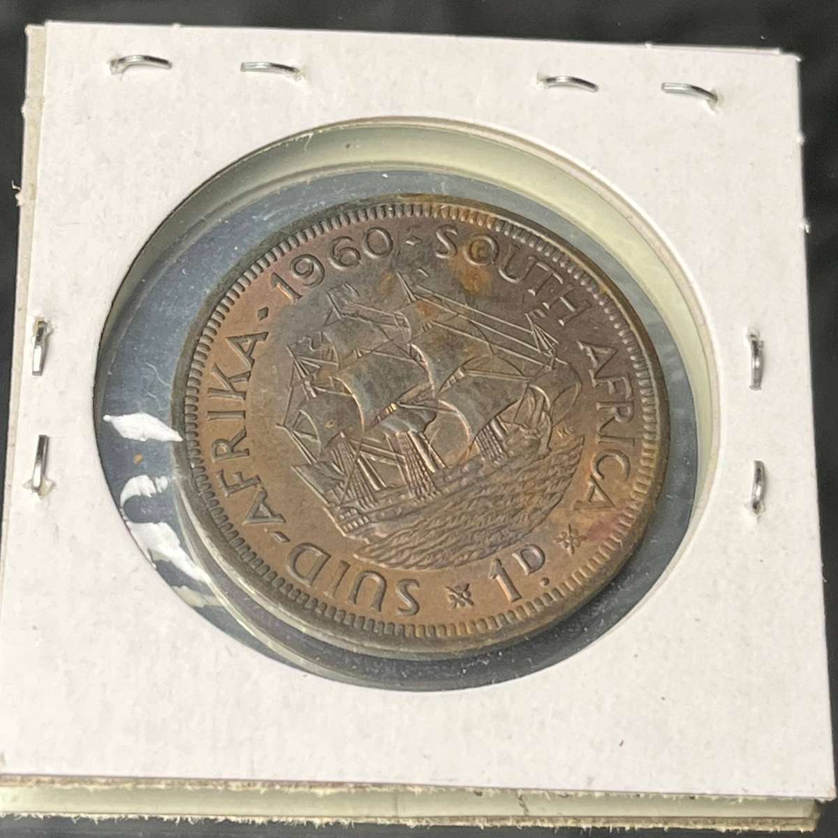  1960 South Africa 1 Penny  Queen Elizabeth II