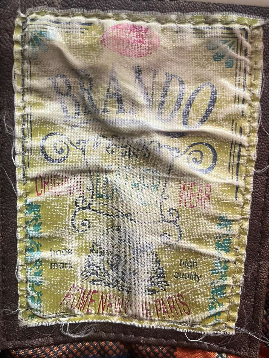 Vintage Brando Leather Jacket  Original Leather Wear