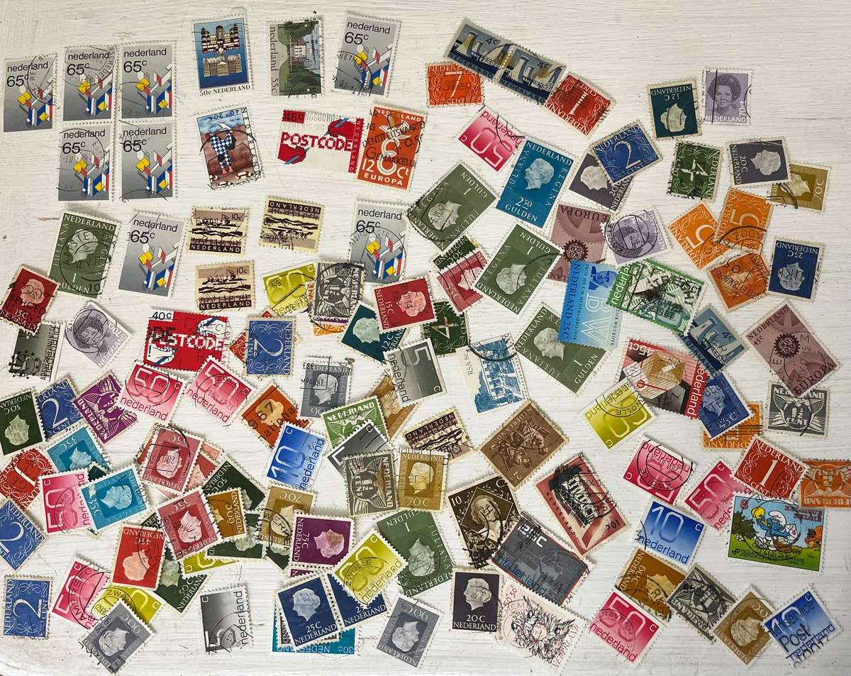 Netherlands Stamp Lot  100+ Mixed Used Stamps Collection