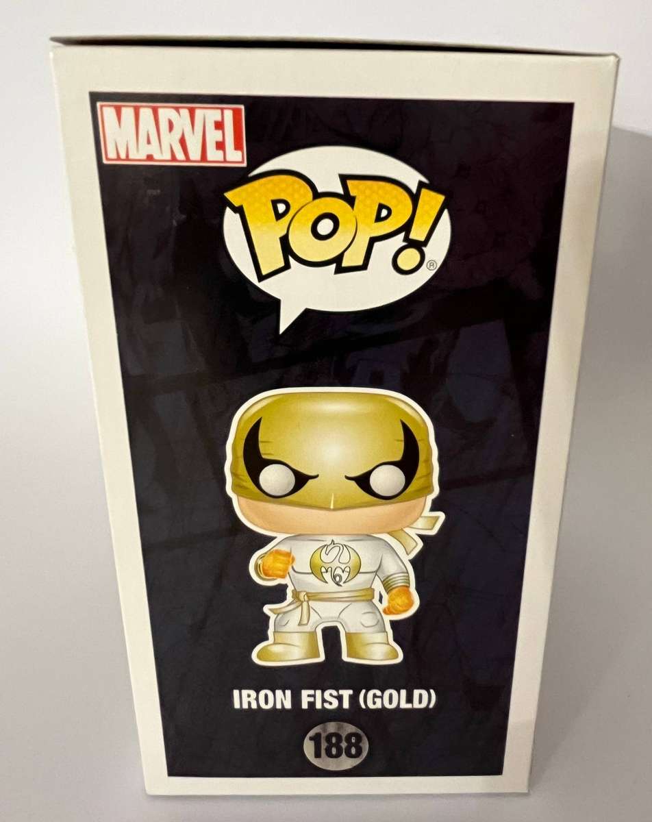  Funko Pop! Marvel  Iron Fist (Gold) #188  PX Previews Exclusive