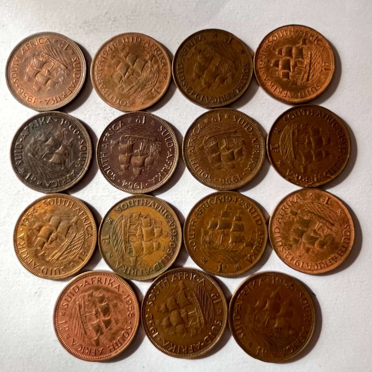  South Africa  Mixed Pennies (Union) | Bronze | Bulk Lot
