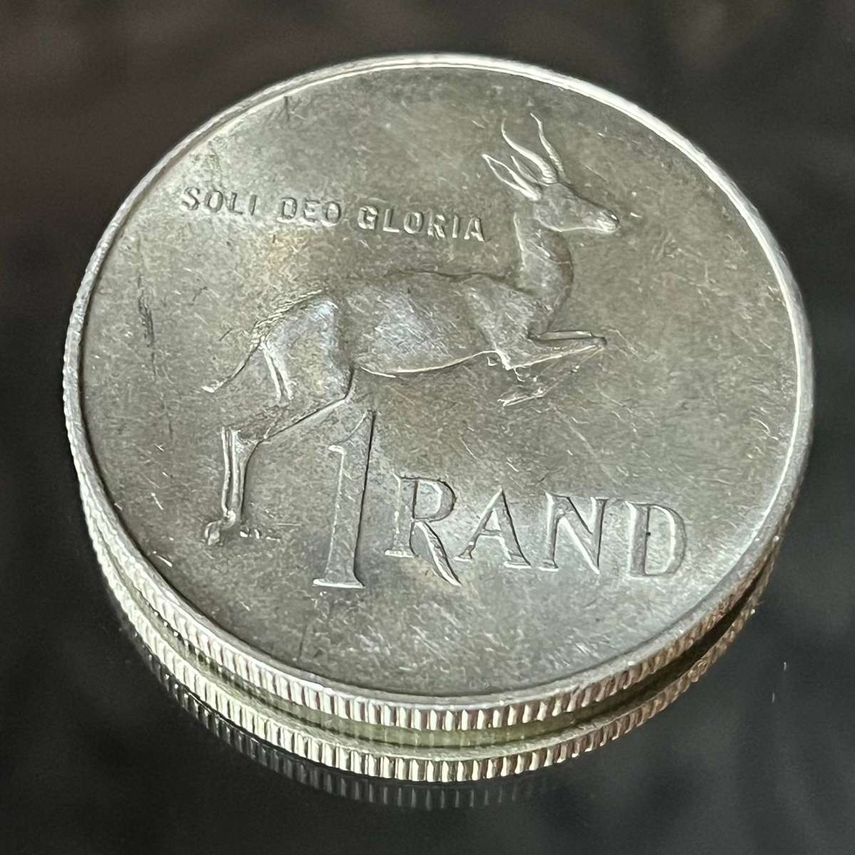 South African 1 Rand Silver Coin 1966  Collectors Piece