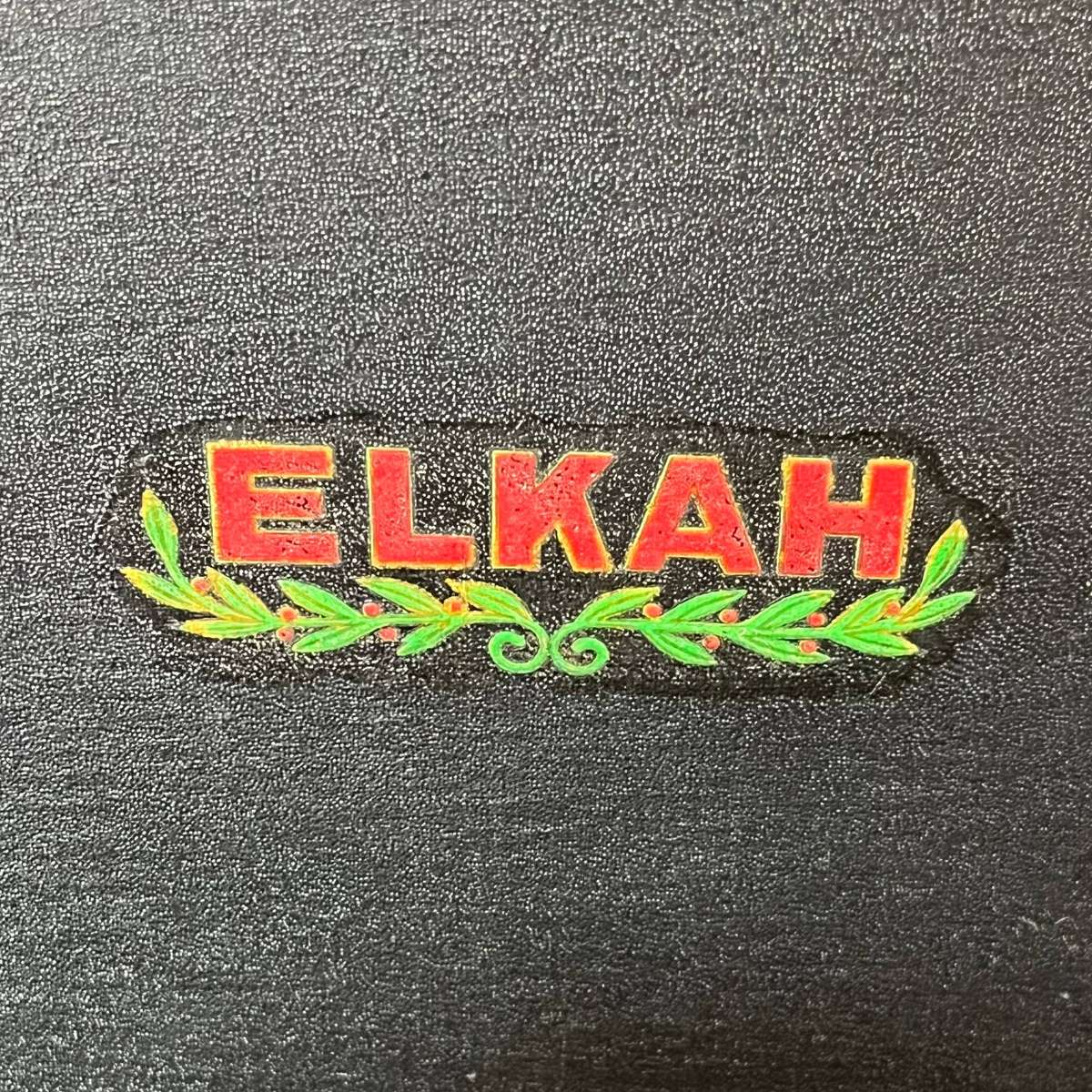 Vintage ELKAH Portable Wind-Up Gramophone + Record Album  1930s/50s Classic