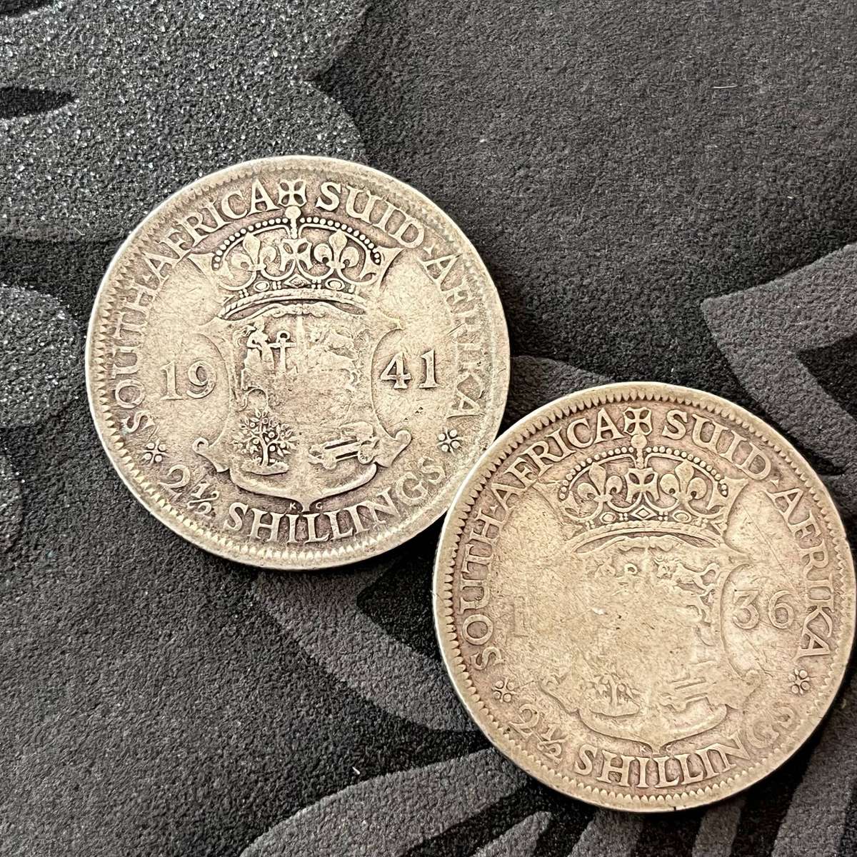  2½ Shillings (George V & George VI) | Silver (.800) | 1936 & 1941