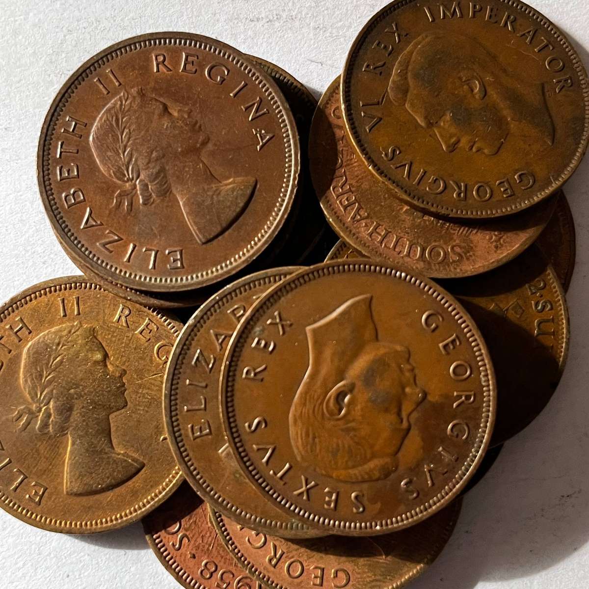  South Africa  Mixed Pennies (Union) | Bronze | Bulk Lot