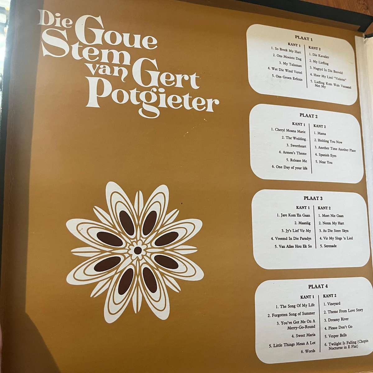 Die Goue Stem van Gert Potgieter  4 LP Box Set (1972, World Record Co.)