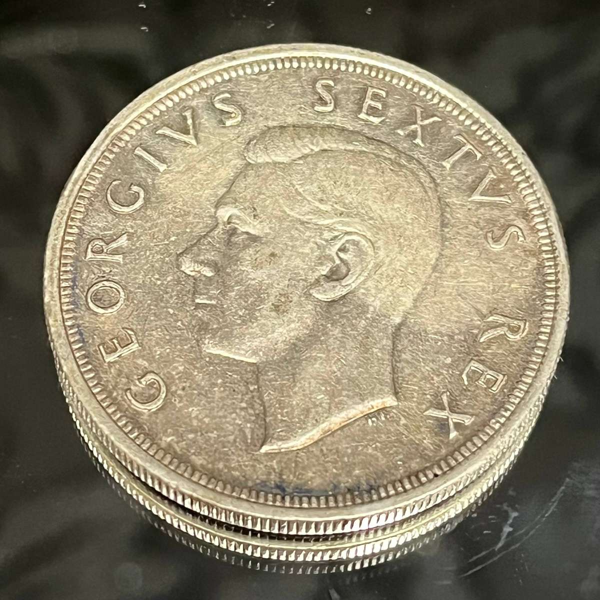 South Africa  1948 Silver Crown (5 Shillings)  George VI