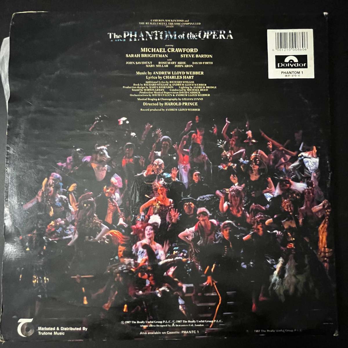 The Phantom of the Opera | Original Cast Recording | LP Vinyl Record