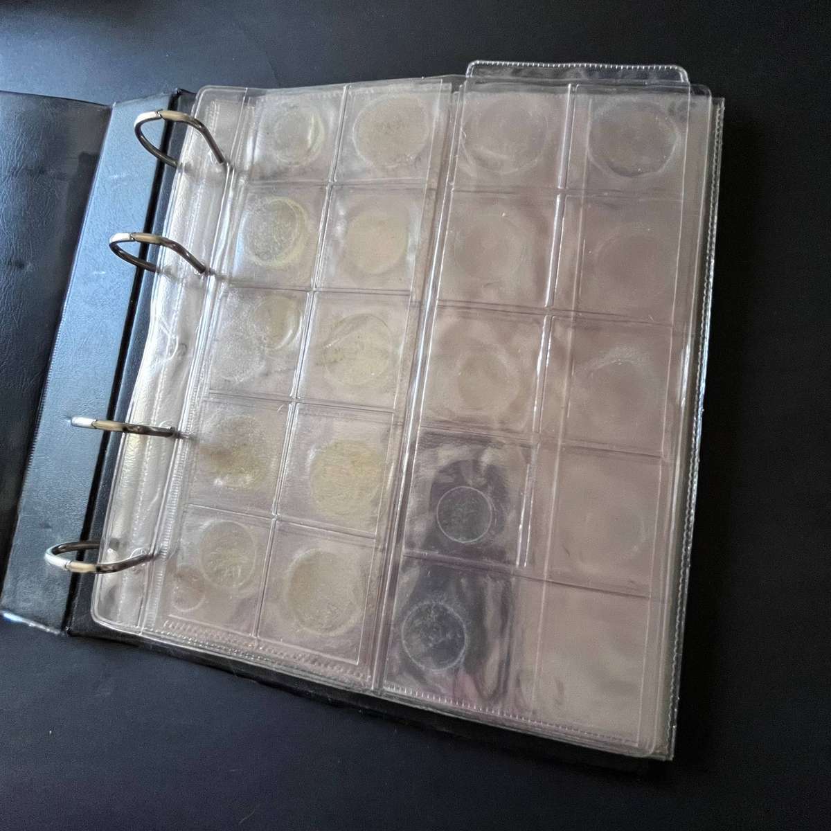 Used Coin Collector Album / Coin Storage Folder