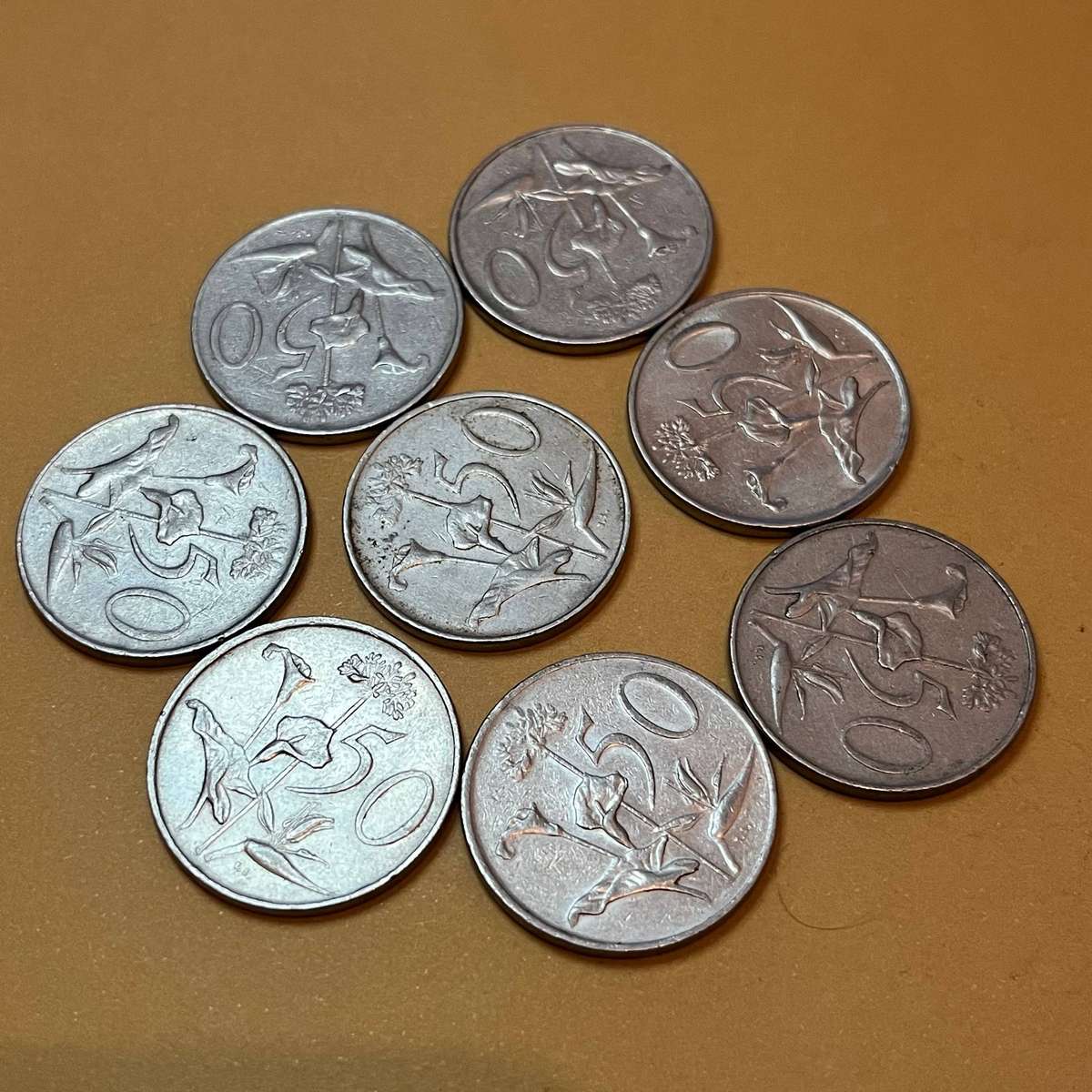 50c Coins  Lot of 8 (19821992 Range)