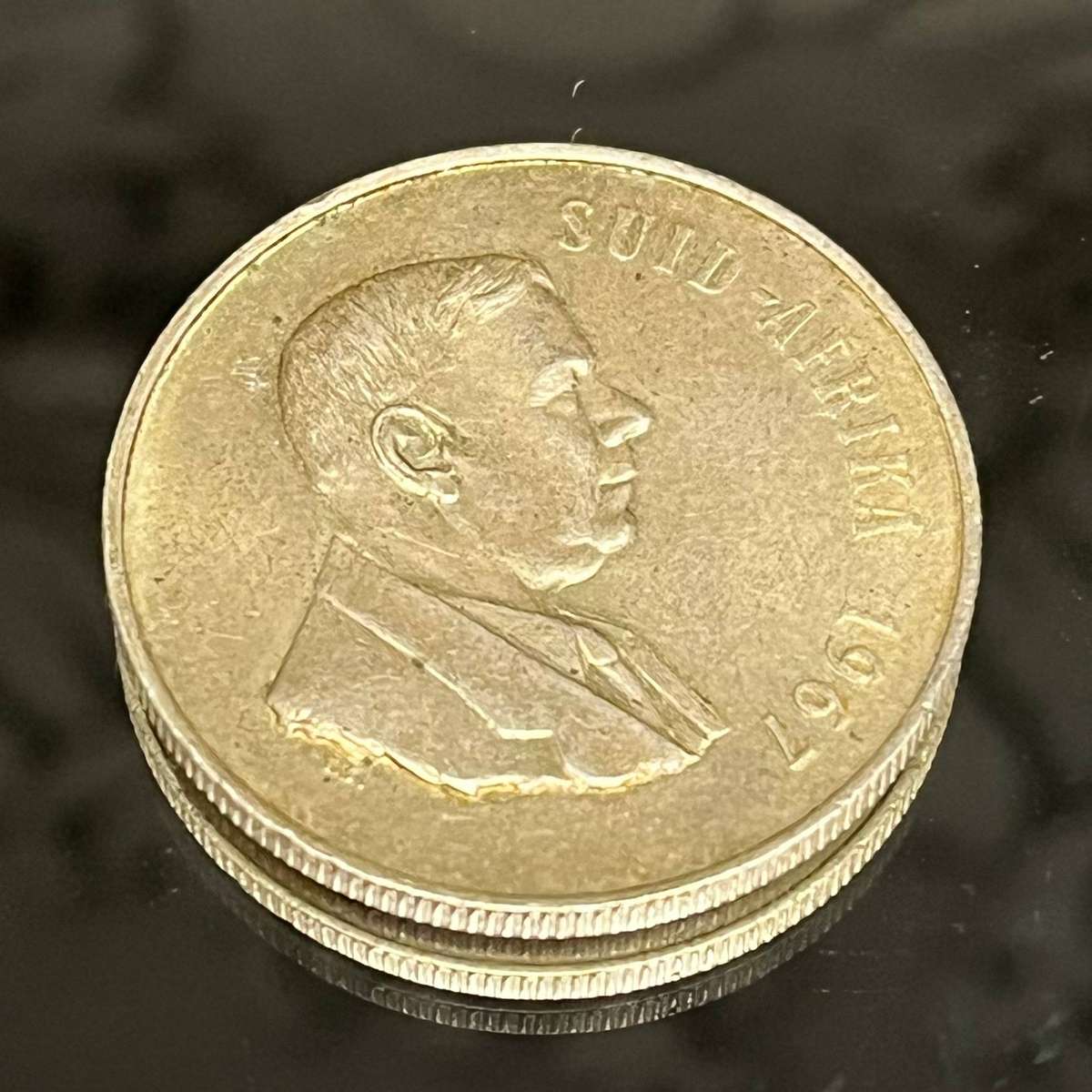 South Africa  1967 1 Rand Silver Coin (80% Silver)