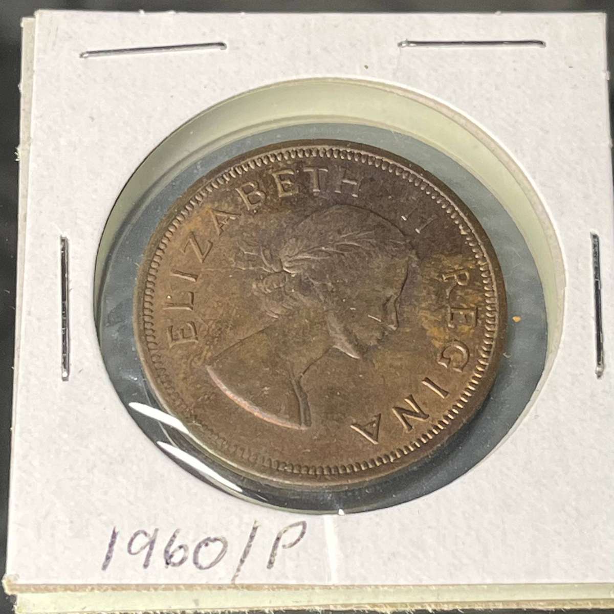  1960 South Africa 1 Penny  Queen Elizabeth II