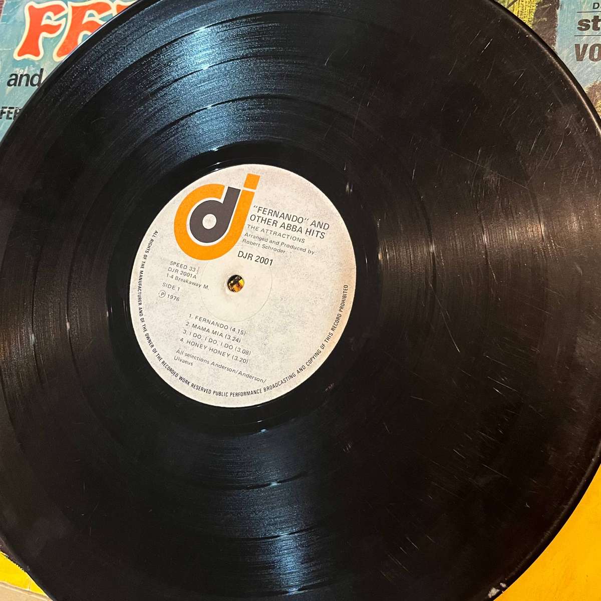 ABBA Tribute LP  Fernando & Other Greatest Hits  The Attractions  1976 Original!