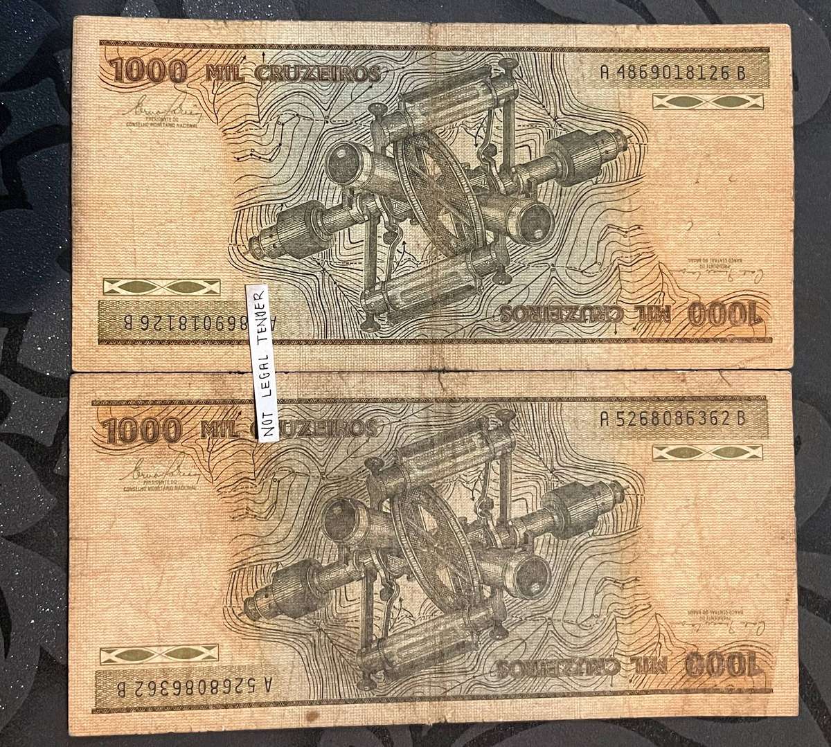  Brazil 1,000 Cruzeiros  Banco Central do Brasil (1981 Series)
