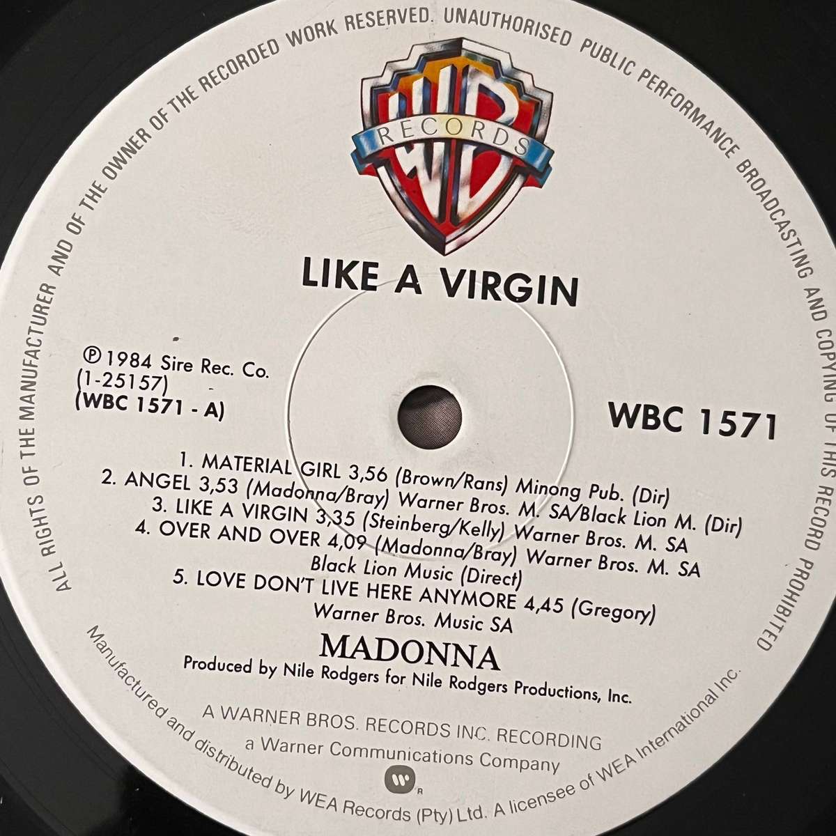 Madonna  Like a Virgin | LP Vinyl Record