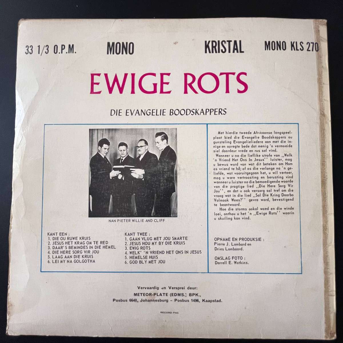 Die Evangelie Boodskappers  Ewige Rots | Vinyl LP (Mono)