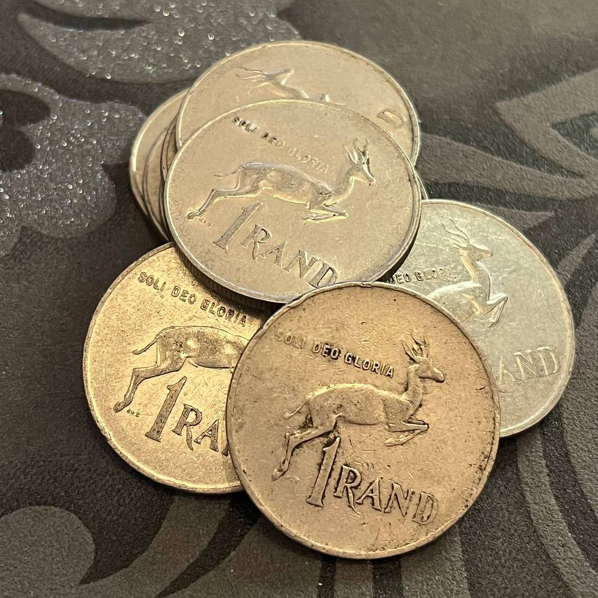  South Africa 1 Rand Coin Set  1979 to 1989