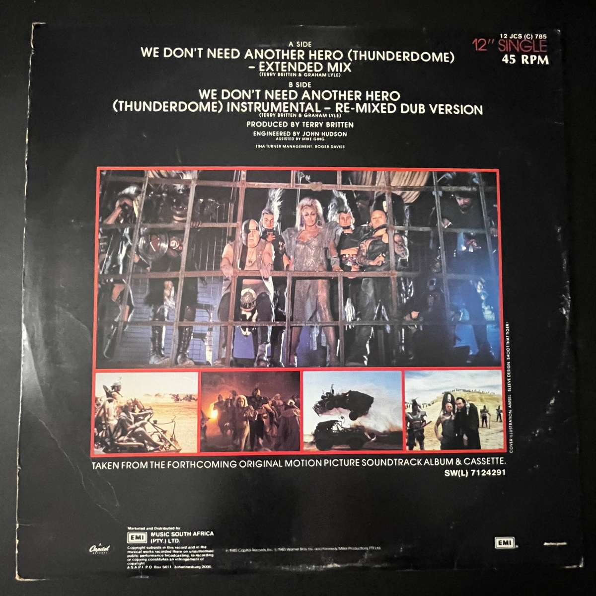 Tina Turner  We Dont Need Another Hero (Thunderdome) | Extended Mix | 12 Vinyl Single
