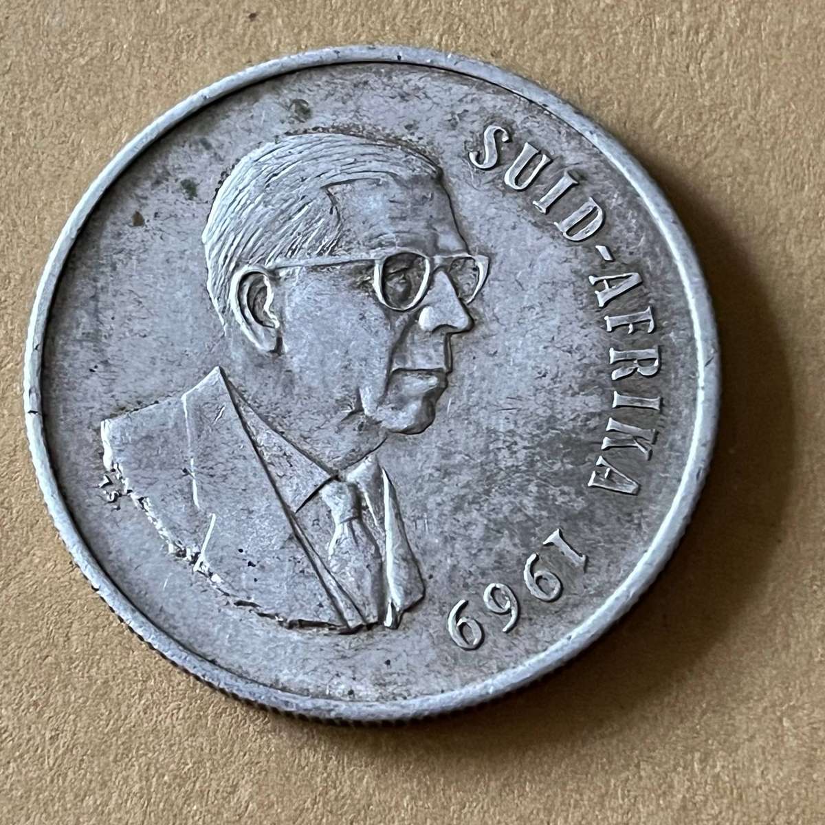 1969 South Africa R1  Silver Decimal Issue