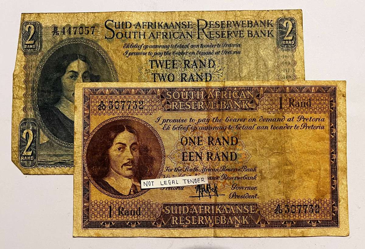  South Africa  1 & 2 Rand Note Set | SARB Design Issues