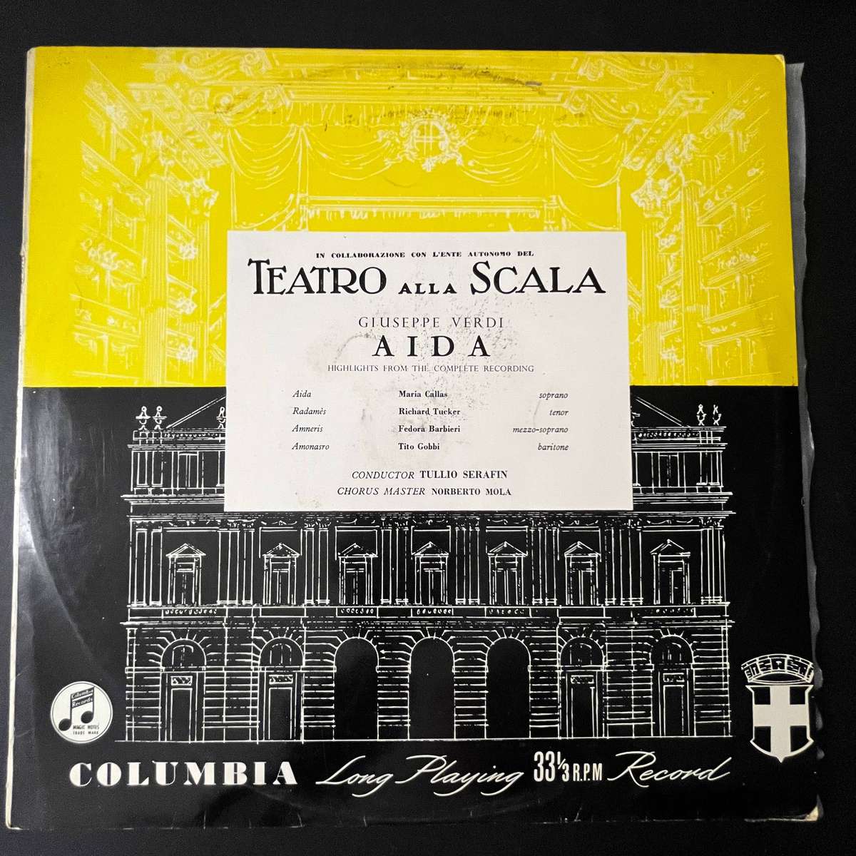 Verdi  Aida | Highlights from the Complete Recording | Teatro alla Scala | LP Vinyl