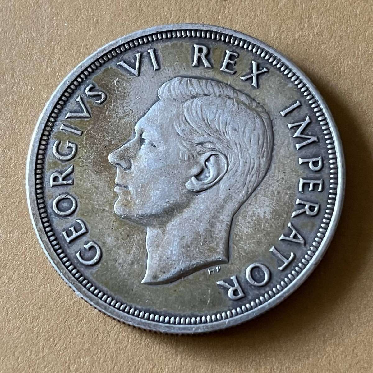  South Africa 1947 Silver 5 Shillings (.800)  George VI