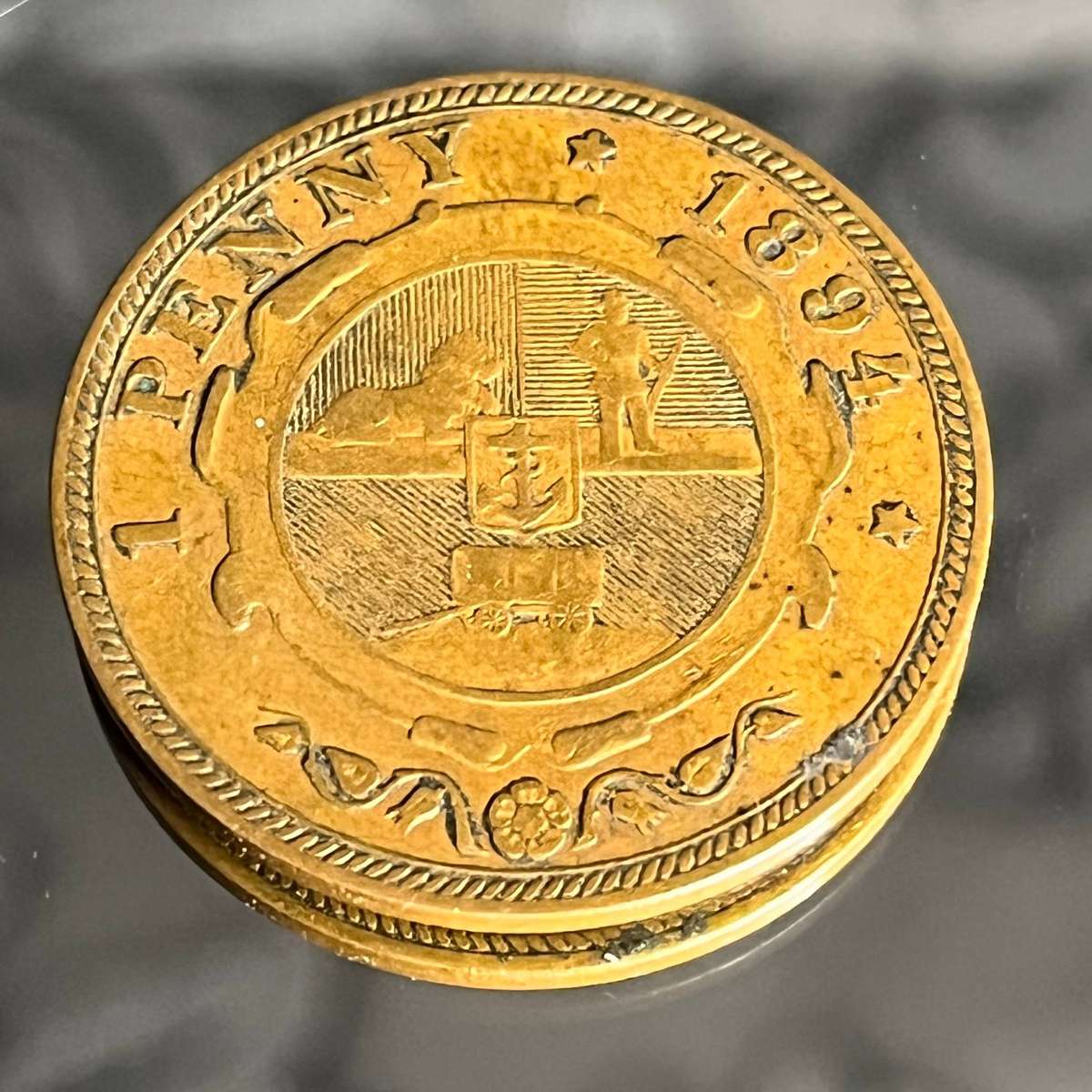 1894 ZAR Penny  Zuid-Afrikaansche Republiek Paul Kruger