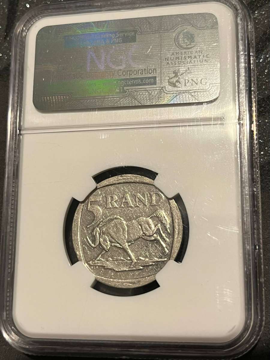 2000 South Africa 5 Rand  Nelson Mandela  NGC AU53