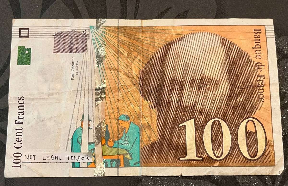 France 100 Francs (Paul Cézanne) Banknote  1997