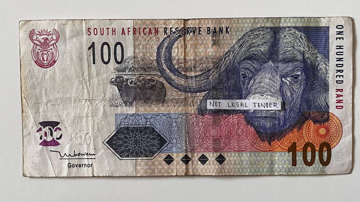 South Africa 100 Rand Banknote  T.T. Mboweni