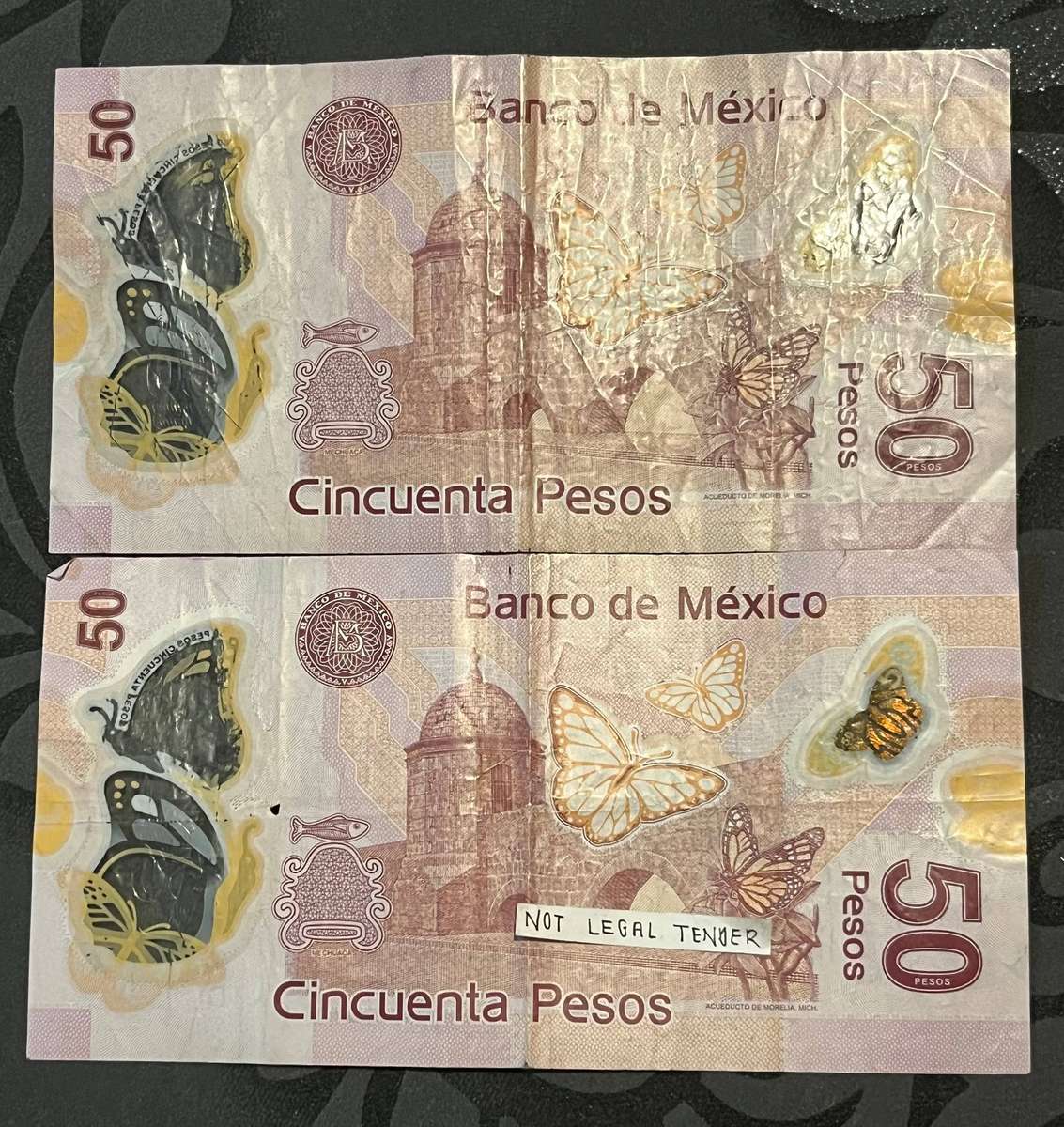  Mexico 50 Pesos Banknotes (Pair)  Banco de México