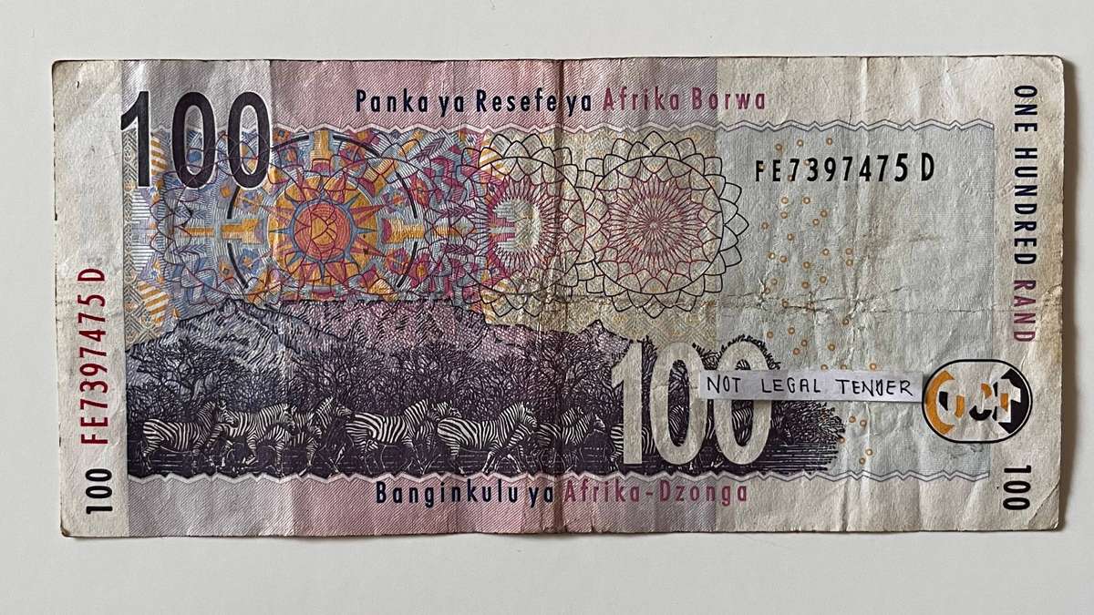 South Africa 100 Rand Banknote  T.T. Mboweni