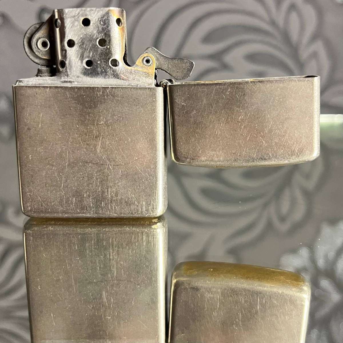  Authentic Zippo Lighter  1996  Geometric Design  Made in USA