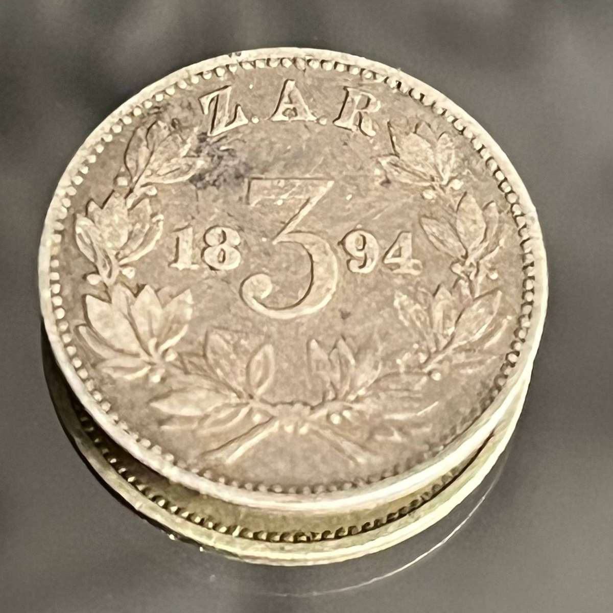  1894 ZAR 3 Pence  Zuid Afrikaansche Republiek (Paul Kruger)