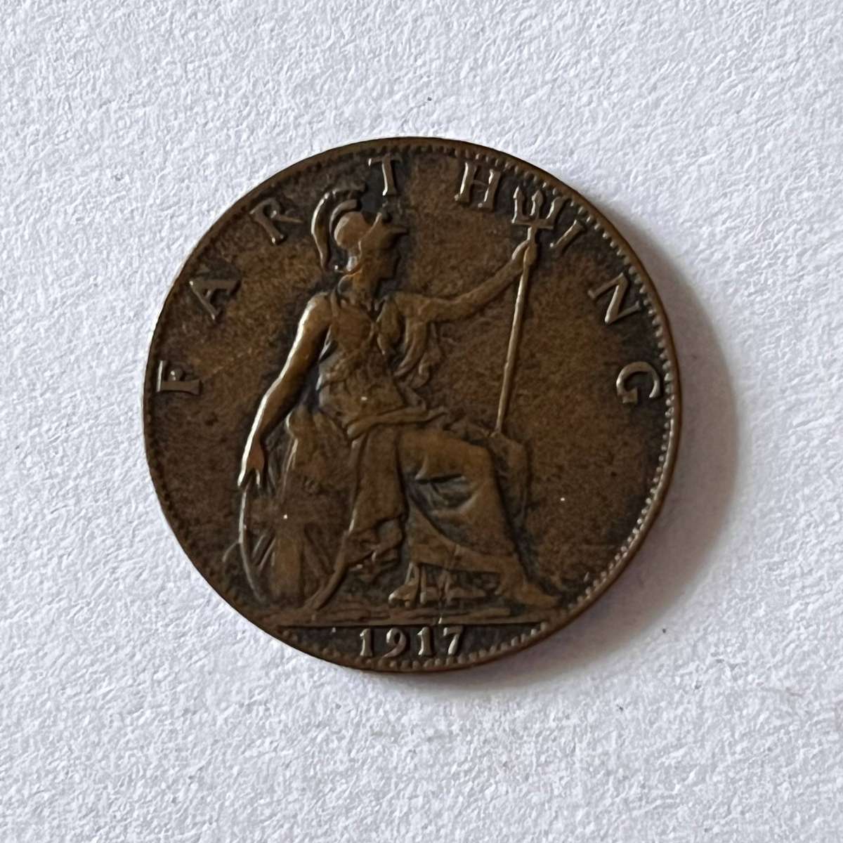  Great Britain  1 Penny (1917) | King George V | Bronze