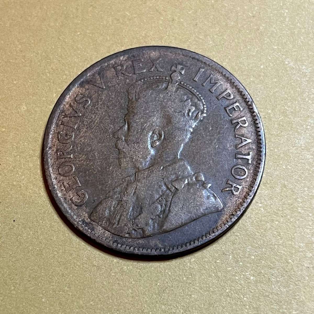 1928 South Africa Penny  King George V 