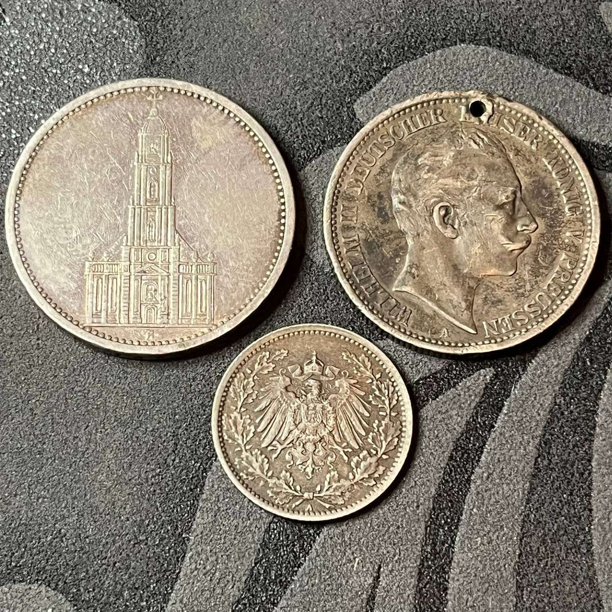  Germany Silver Coin Set  1907  1919  1934