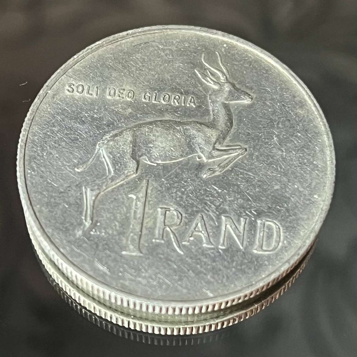South African 1 Rand Silver Coin 1967  Collectors Piece