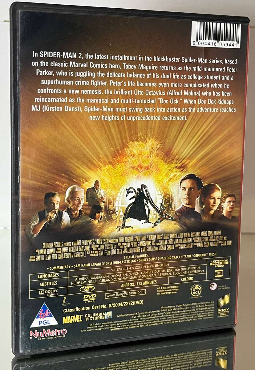  Spider-Man 2 (2004) DVD  Marvel