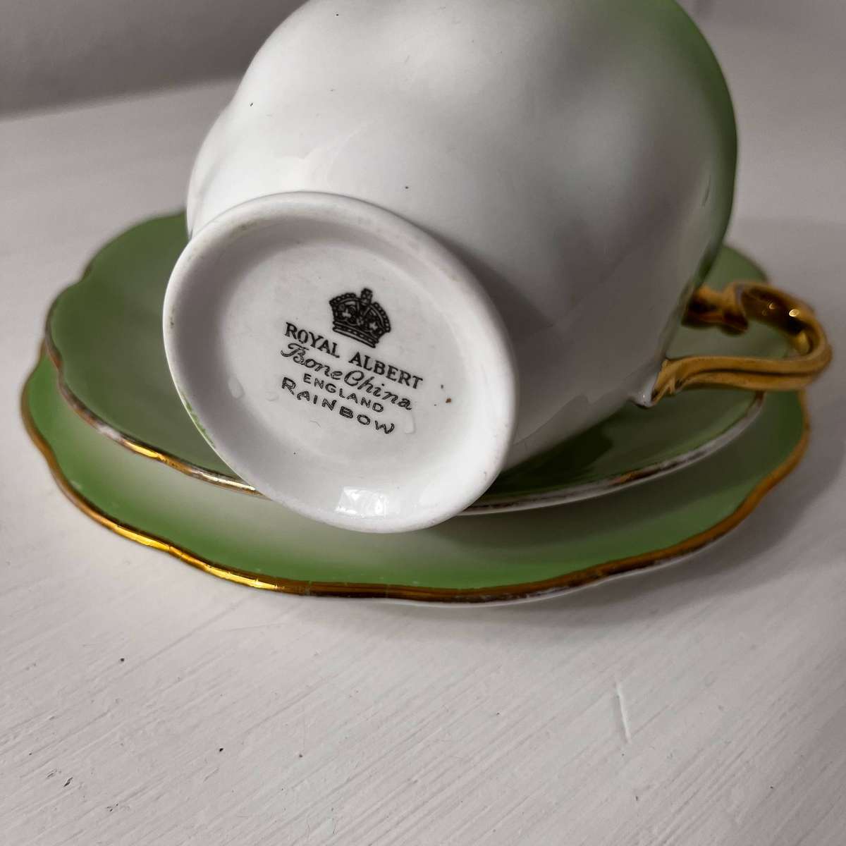 Royal Albert Bone China  Rainbow Trio | Cup, Saucer & Side Plate (England)