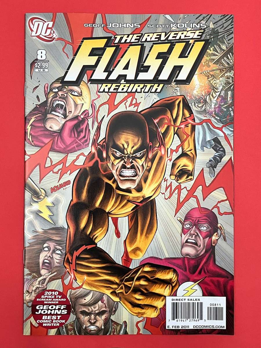  Flash DC Comics  The Reverse Flash Rebirth #8 (2011 Geoff Johns Run)