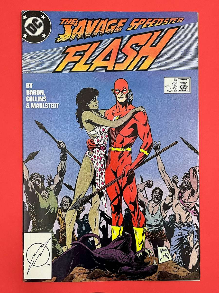  Flash #10 (1988)  Savage Speedster Cover | Classic Wally West Era | DC Comics
