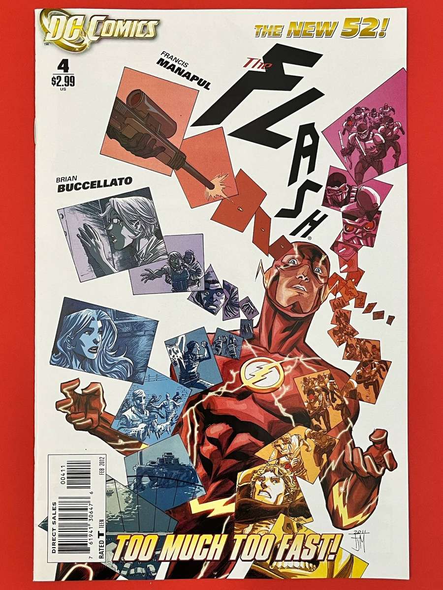  The Flash #4 (2012) | The New 52 | Francis Manapul Art | Stopped Dead!