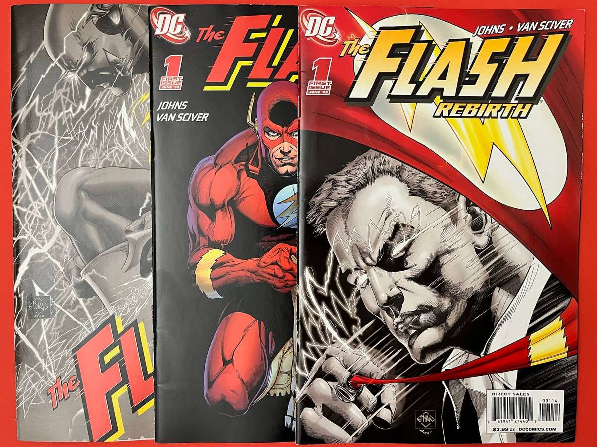  The Flash Rebirth #1 Variant Set (2009) First Issue Bundle DC Comics