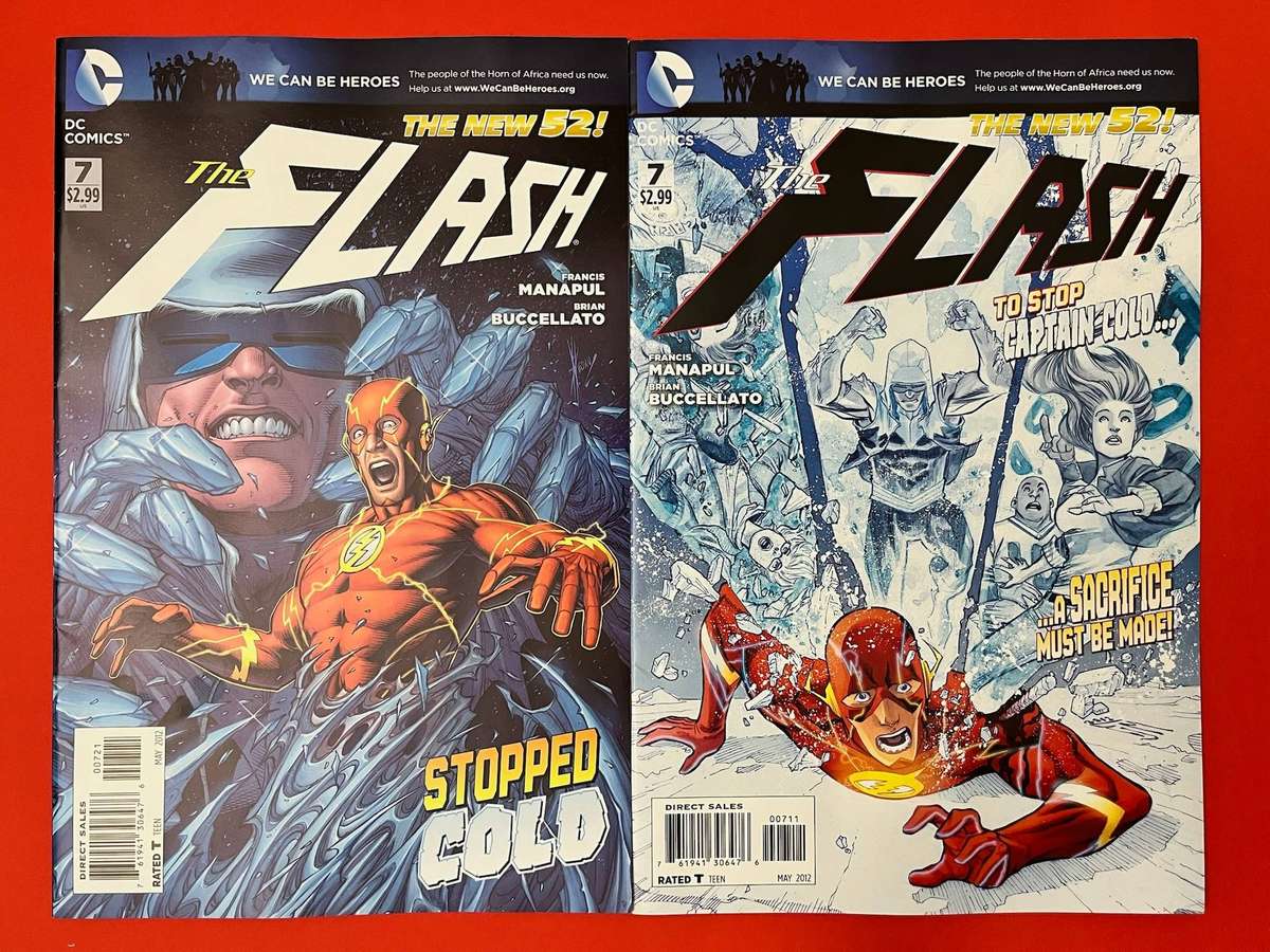  The Flash #7 (New 52, 2012) Captain Cold Storyline  2 Comic Lot DC Comics