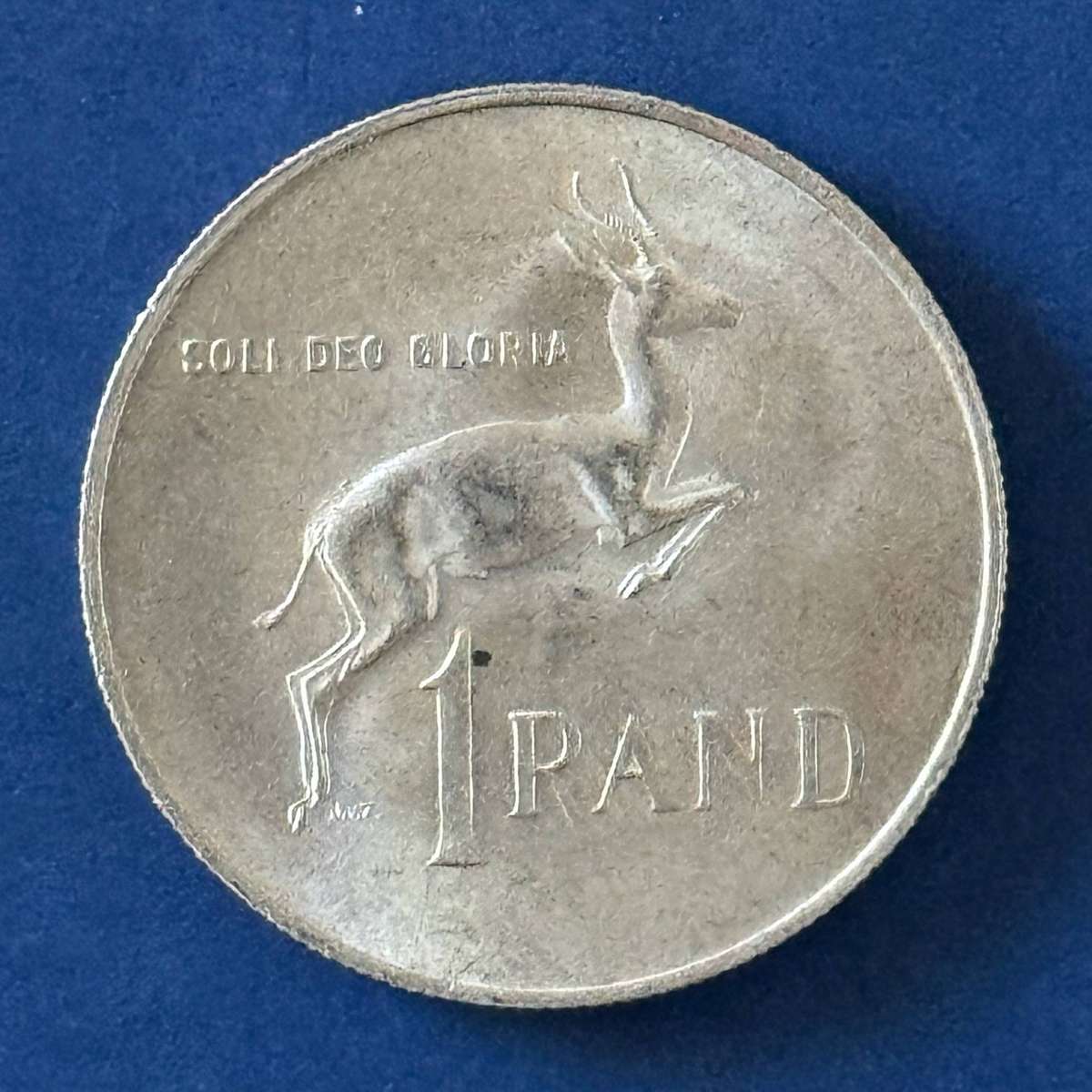  Republic of SA 1967 R1 .800 Silver Coin