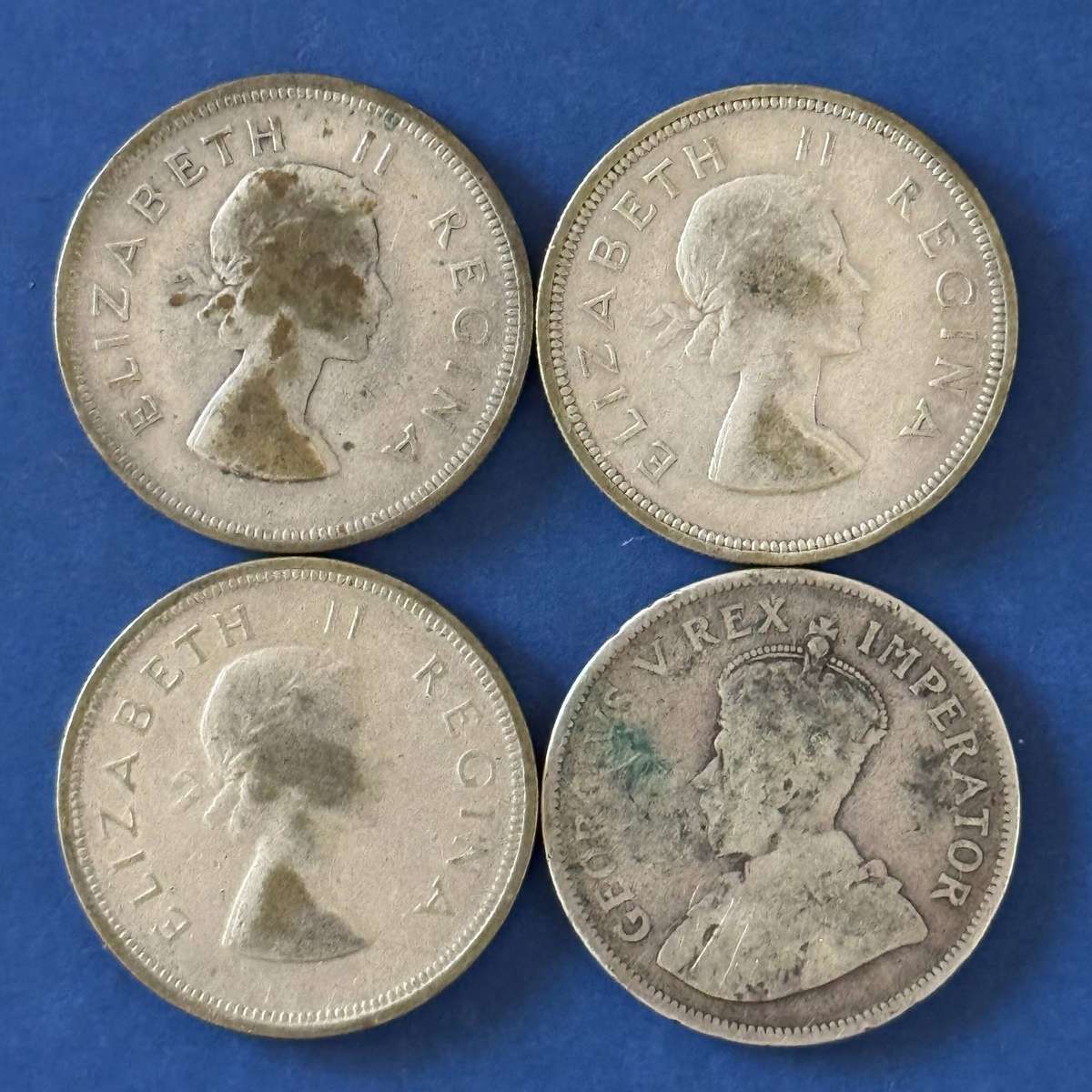  Union of South Africa Half Crown Lot
