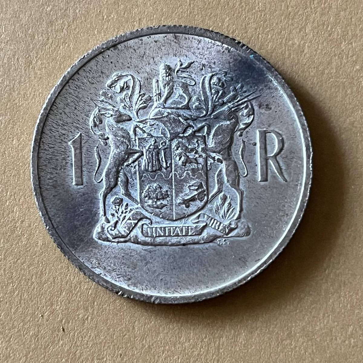 1969 South Africa Silver 1 Rand  .800 Silver