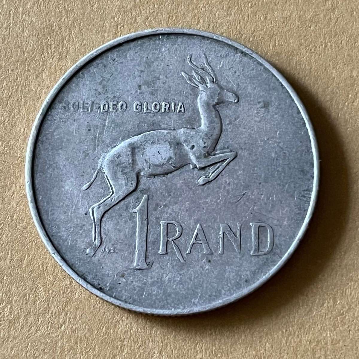 1967 South Africa Silver 1 Rand  .800 Silver